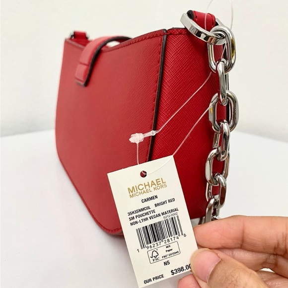 MICHAEL KORS Carmen Small Metallic Shoulder Bag - Picture 3 of 4